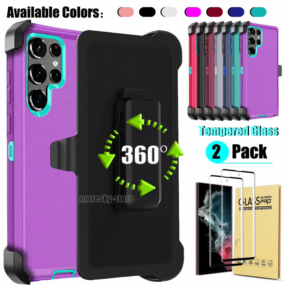 For Samsung Galaxy S22 Ultra Plus 5G Case Shockproof Clip Holster Phone Cover