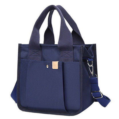 Women Canvas Casual Bag Adjustable Shoulder Strap Handbag Cross Body Bag Tote