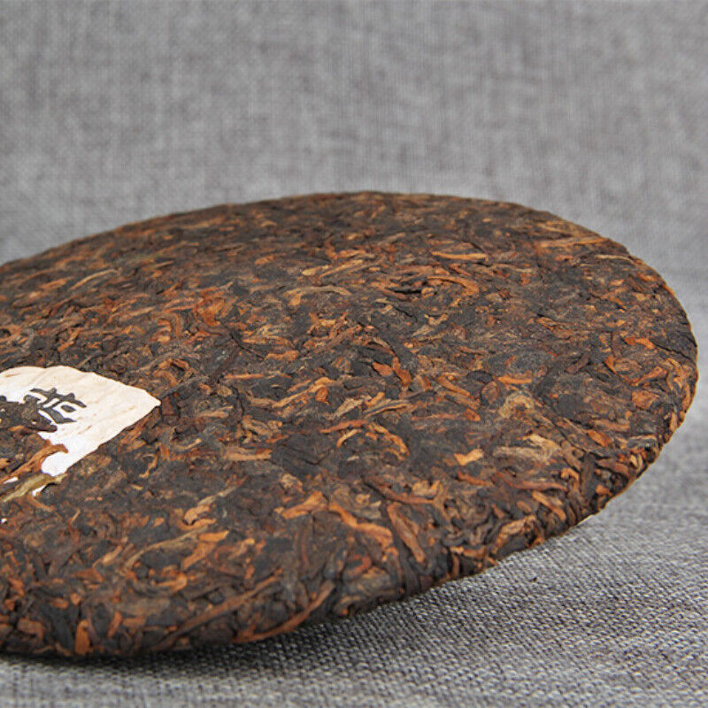 357g Tasty Golden Bud Ripe Tea Big Leaf Pu'er Tea Cake High Quality Black Tea