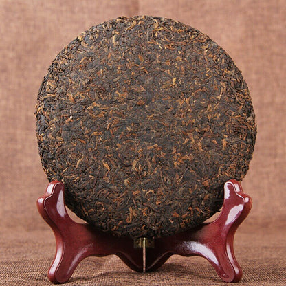 200g Yunnan Menghai Big Tree Shu Puerh Tea Palace Gold Cake Ripe Puer Tea