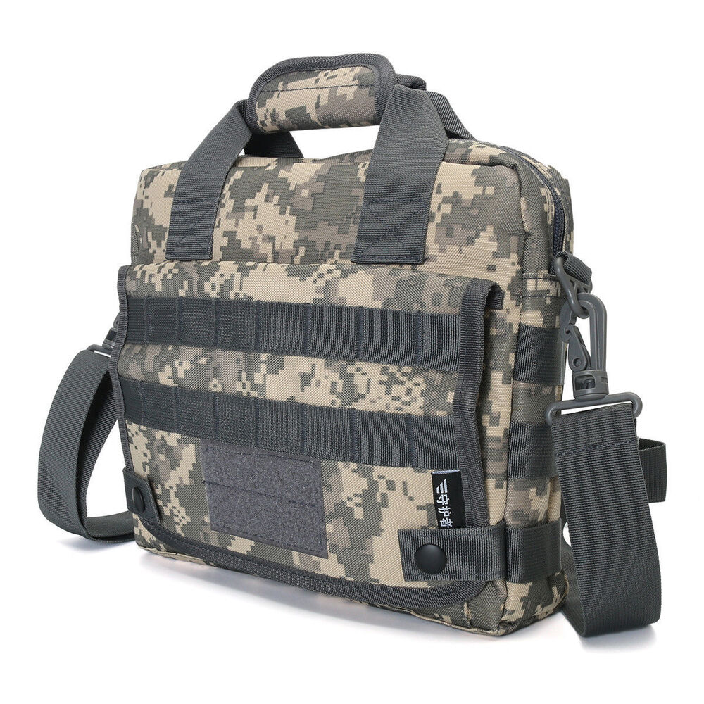 New Men Nylon Shoulder Briefcase Bag Military Tactical Laptop Pack Messenger Bag
