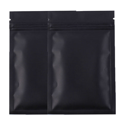 100 Flat Aluminum Foil Zip Lock Mylar Bag Resealable Zipper Clip Repacking Pouch