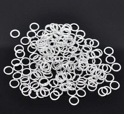 500pcs Jump Rings Soldered Closed 6mm Wide 4.2mm Hole Jewelry Making Findings