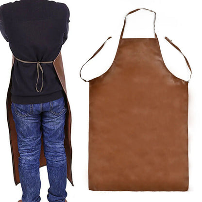 Welding Aprons PU Leather Equipment Welder Thermal Insulation Protection 97x65cm