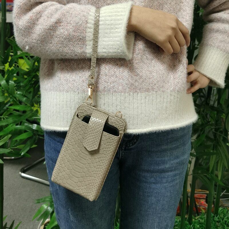 New Crossbody Bag Leather Strap Purse Clutch Bags Phone Bag Mutifunction Wallet