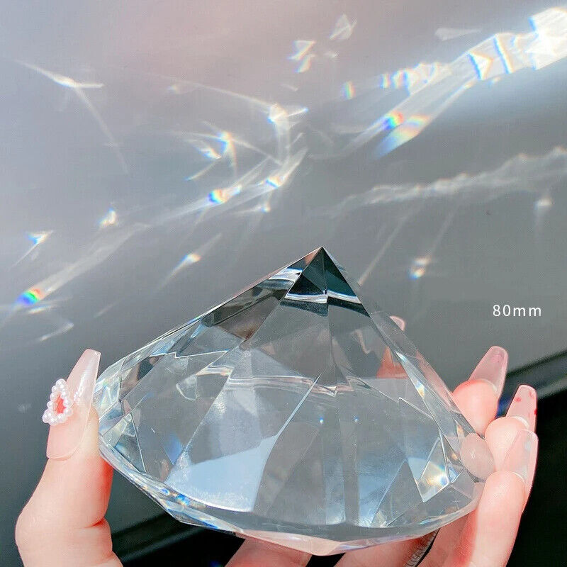 Nail Art Tool 80mm Holographic Glass Crystal Display Shelf Model Shoot Ornaments