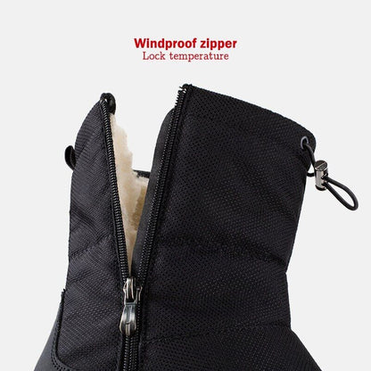 High Boots Man Travel Snow Boots Zipper Non-slip Shoes Men Velvet Shoes Male