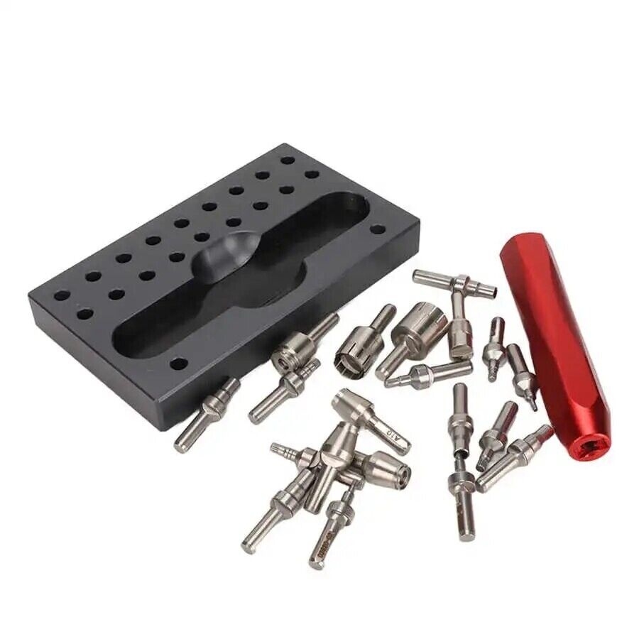 Watch Repair Tool 22Pcs Stainless Steel Crown Tube Screwdriver Removing Toolkits
