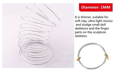 Pottery Tool Aluminum Wire Soft Clay Skeleton Sculpture Model Clay Support Frame