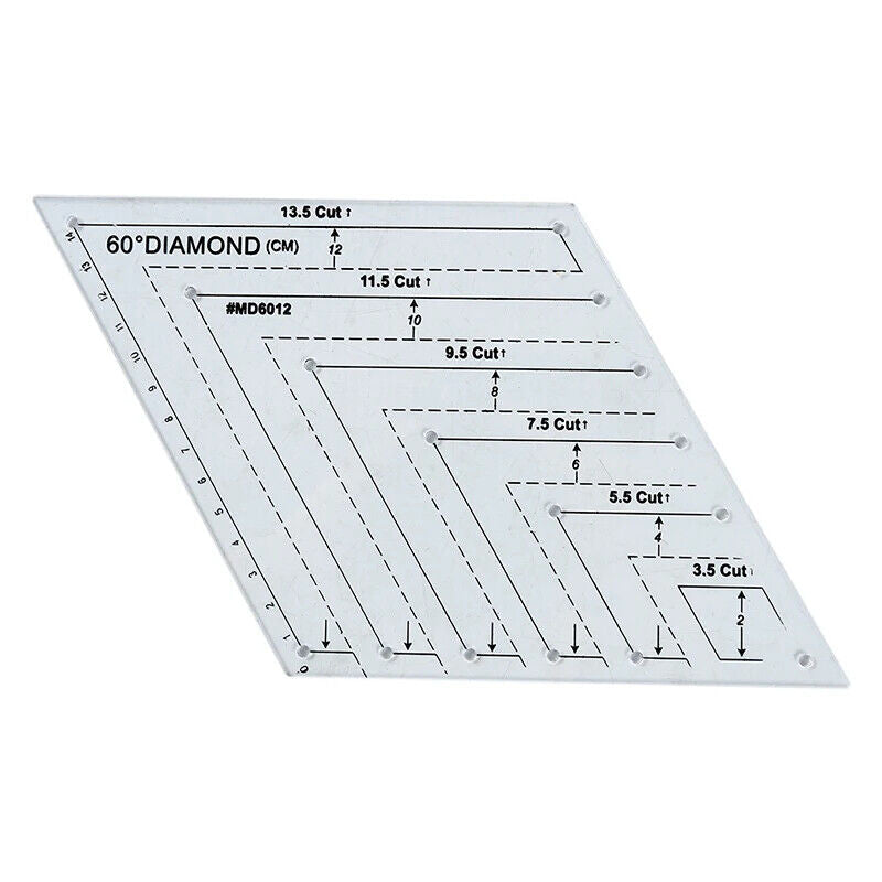 Patchwork Ruler Transparent Acrylic Quilting Yardstick Cloth Cutting Sewing Tool