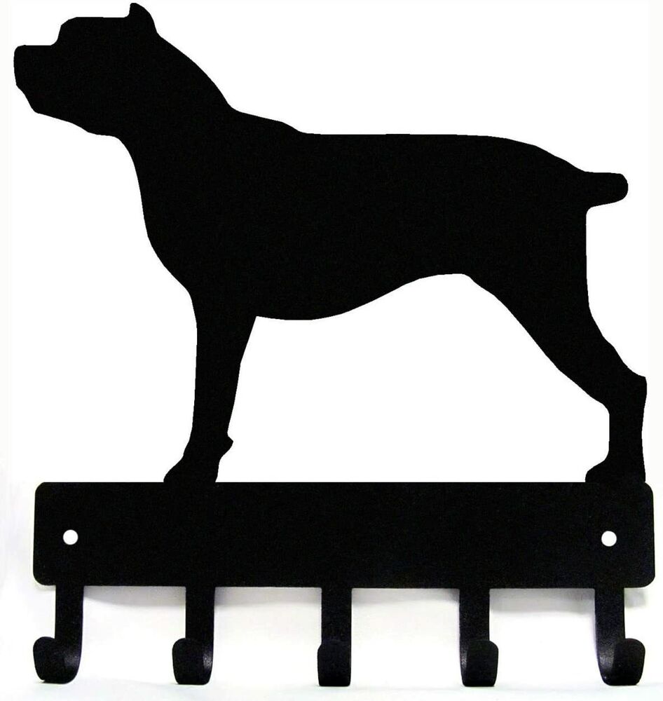 Cane Corso Dog Key Rack & Leash Hanger - 9 inch Wide Metal Wall Art