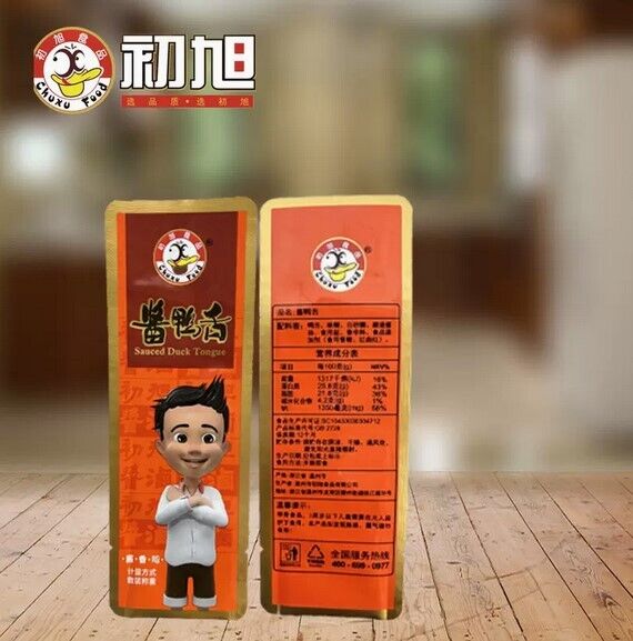 180g Food Snack Vacuum-packed Duck Tongue Sweet spicy 初旭鸭舌 甜辣