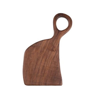 1pc Natural Irregular Steak Bread Board Hanging Ring Chopping Placement Plate