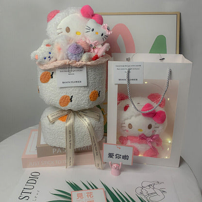 Hello Kitty Doll Bouquet Simulation Eternal Flower Graduation/birthday Gift