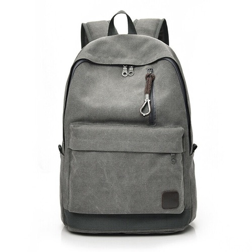 Women Men Canvas Backpacks Large School Bags Boys Girls Travel Laptop Backbag