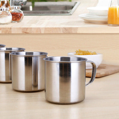 Outdoor Camping Hiking Tea Mug Cup Stainless Steel Coffee Cup