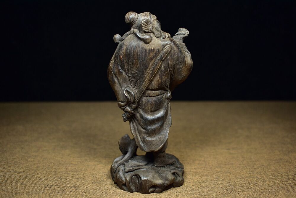 Agar Wood Vietnam wooden carving carved figure Agarwood Zhong Kui buddha statue