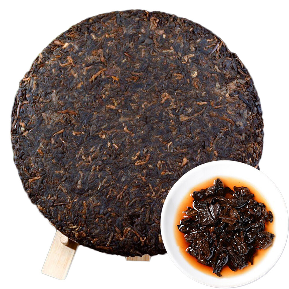 357g Pu-erh Tea Ripe Pu Erh Top Yunnan Menghai Cooked Black Tea Cake Lose Weight