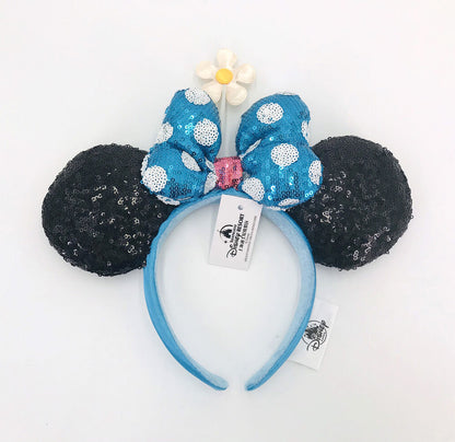 Timeless Flower Sequins Disney Parks Polka Dot 2020 Minnie Ears Hat Headband