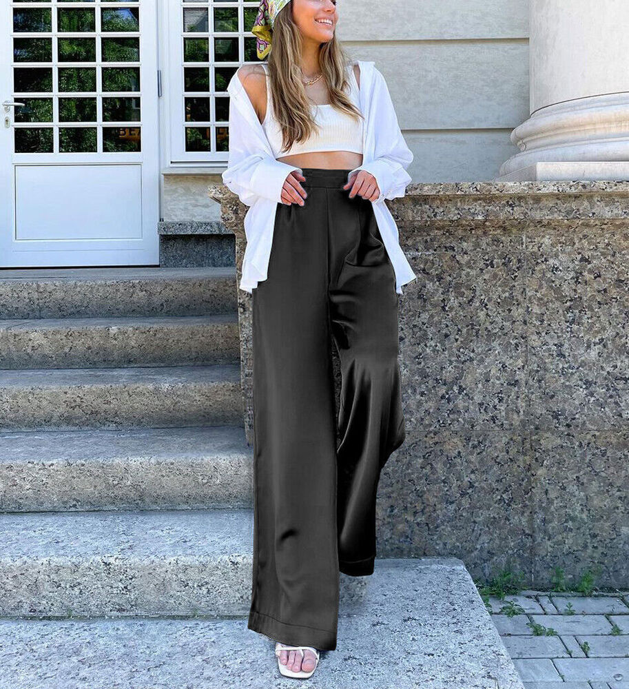 Women Trousers Casual Trousers Baggy Pants Straight Pants Casual Trousers