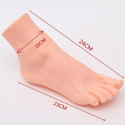 Women Mannequin Foot 1 Pair Left Right Feet Realistic Display Stands PVC 20/23cm