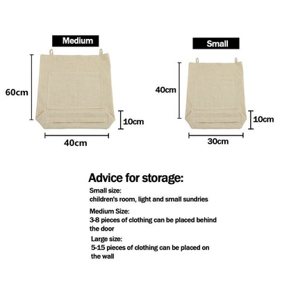 Storage Bag Hanging Laundry Hamper Over The Door Clothes Toys Sundries Organizer