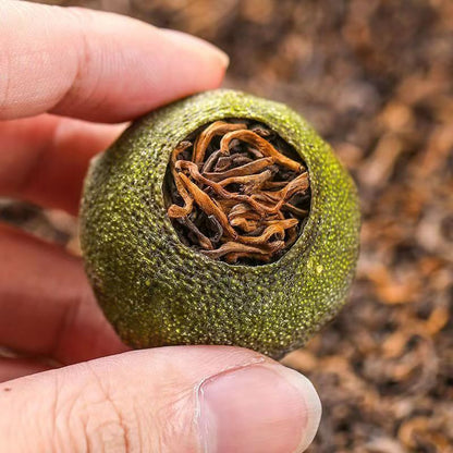 100g Tangerine Peel Ripe Puerh Tea Small Green Mandarin Orange Pu-erh Black Tea