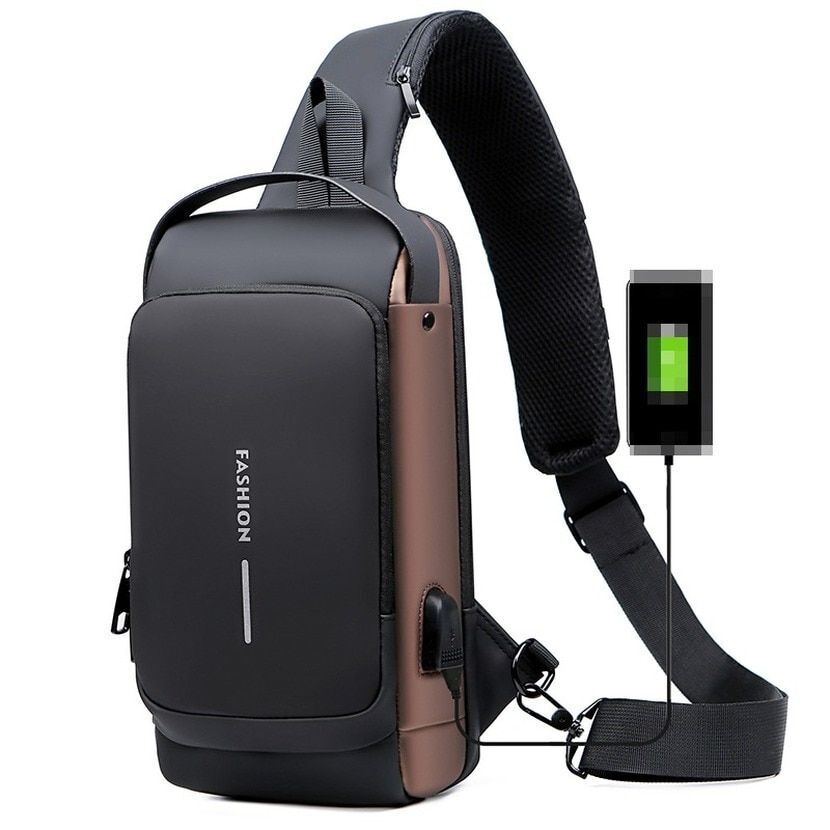 Sling Backpack Crossbody Shoulder Chest Bag Anti-theft Travel Waterproof Oxford