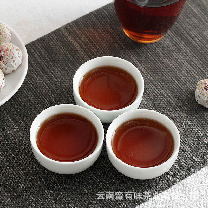 500g Yunnan Pu'er Tea 2020 Glutinous Rice Fragrance Ripe Tuo(White Cotton) Pu'er