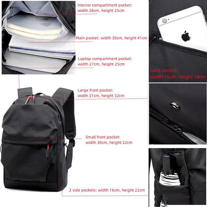 Men 15.6 Inch Laptop Backpack Schoolbag Travel Sports School Book Bag Pack Women