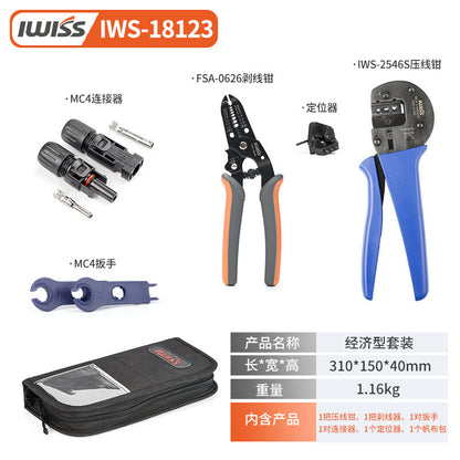IWS-2546S MC4 Solar Crimping Plier Hand Crimper Crimp Range 2.5/4/6mm2(14-10AWG)