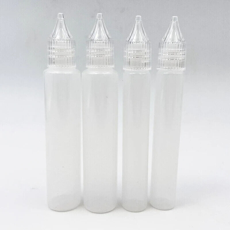 Paper Quilling 5Pcs Plastic Needle Squeeze Empty Bottles Glue Applicator 10~30ml