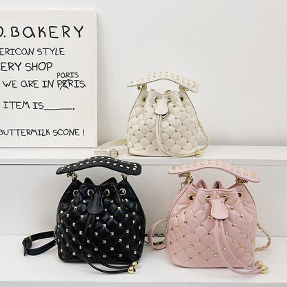 Woman Bucket Bag Faux Fur Shoulder Crossbody Bags Ladies Totes Bag