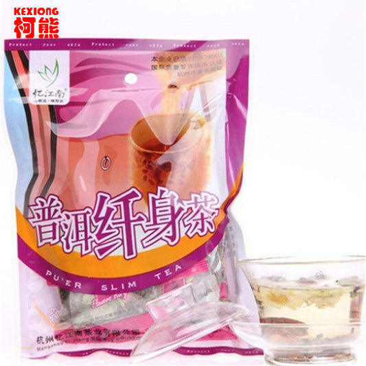 100g Organic Slimming Flower Tea Herbal Tea Lose Weight Puer Diet Tea 10pcs/bag