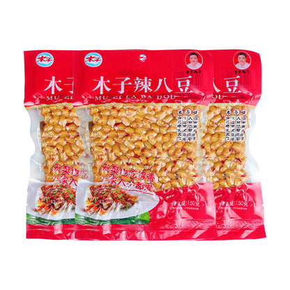 Hunan Specialty Muzi Spicy Eight Beans 150g*3 Bags Of Spicy Laba Beans
