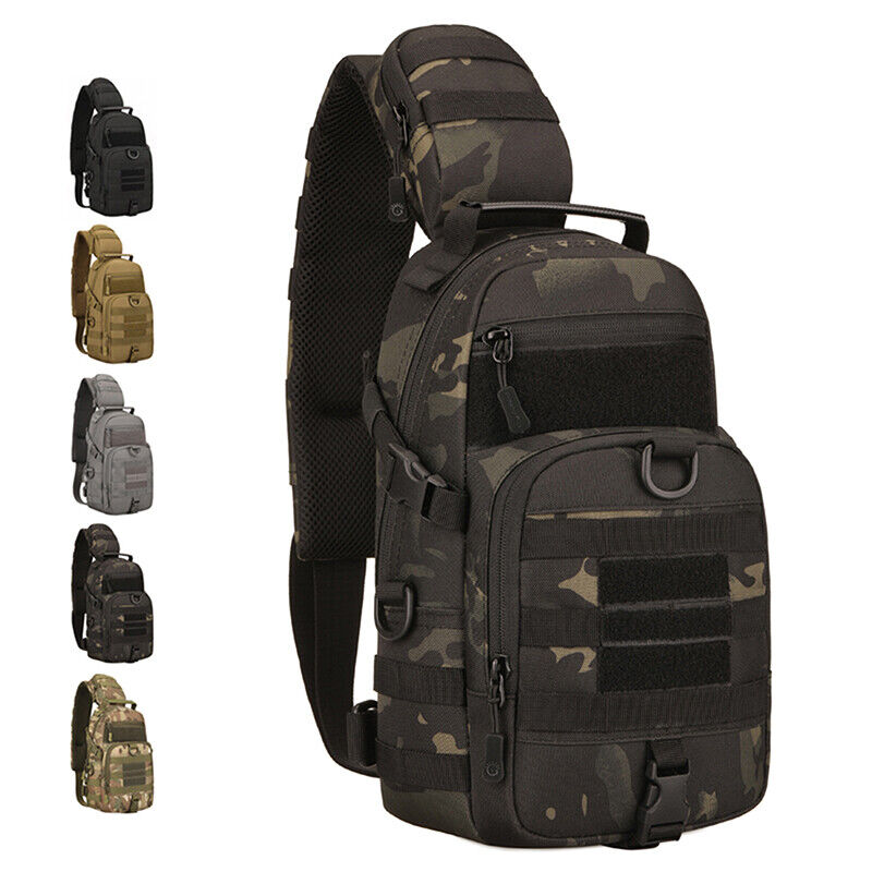 Tactical Sling Chest Pack Nylon Shoulder Bag Men Crossbody Bag Military Bag
