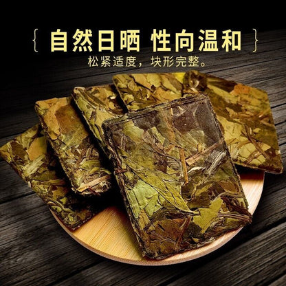 Premium Bai Mu Dan White Poney White Green Tea Flower Tea Compressed Brick Tea