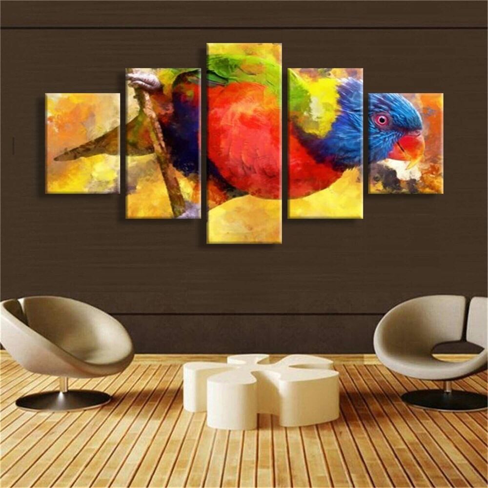 Bird 5 Pieces Poster and Print Wall Art for Living Room Home Decor Unframed