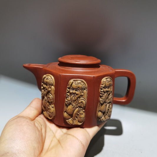 vintage chinese yixing purple clay teapot zisha ceremony teaware collection rare