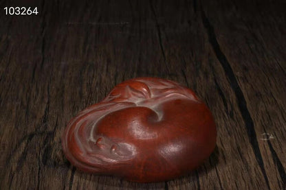 chinese tea pet crafty villainous person fox sculpture zisha yixing clay lucky