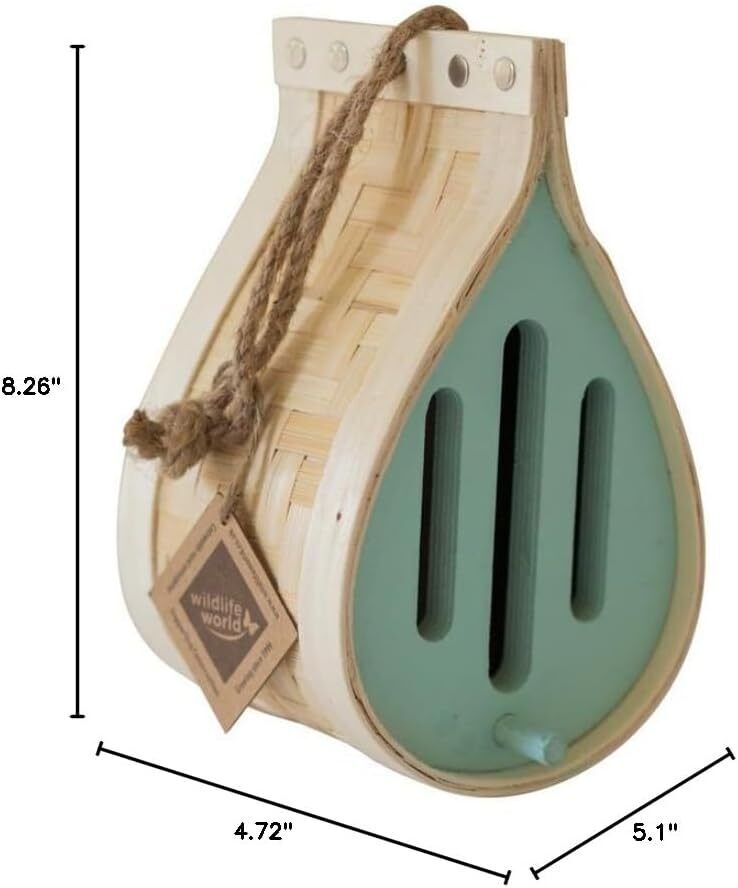 Wooden Butterfly House Dewdrop Nest for Bugs and Moths Garden Decoration Habitat