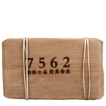Yunnan Menghai Old Shu Puerh Made By Puer Material 7562 Tea Brick 250g