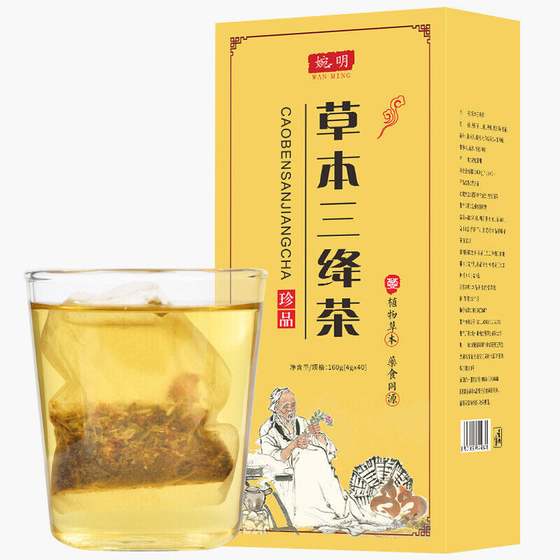 160g Herbs Three Jiangtea Corn Beard Mulberry Kudzu Willow Three Descending Tea