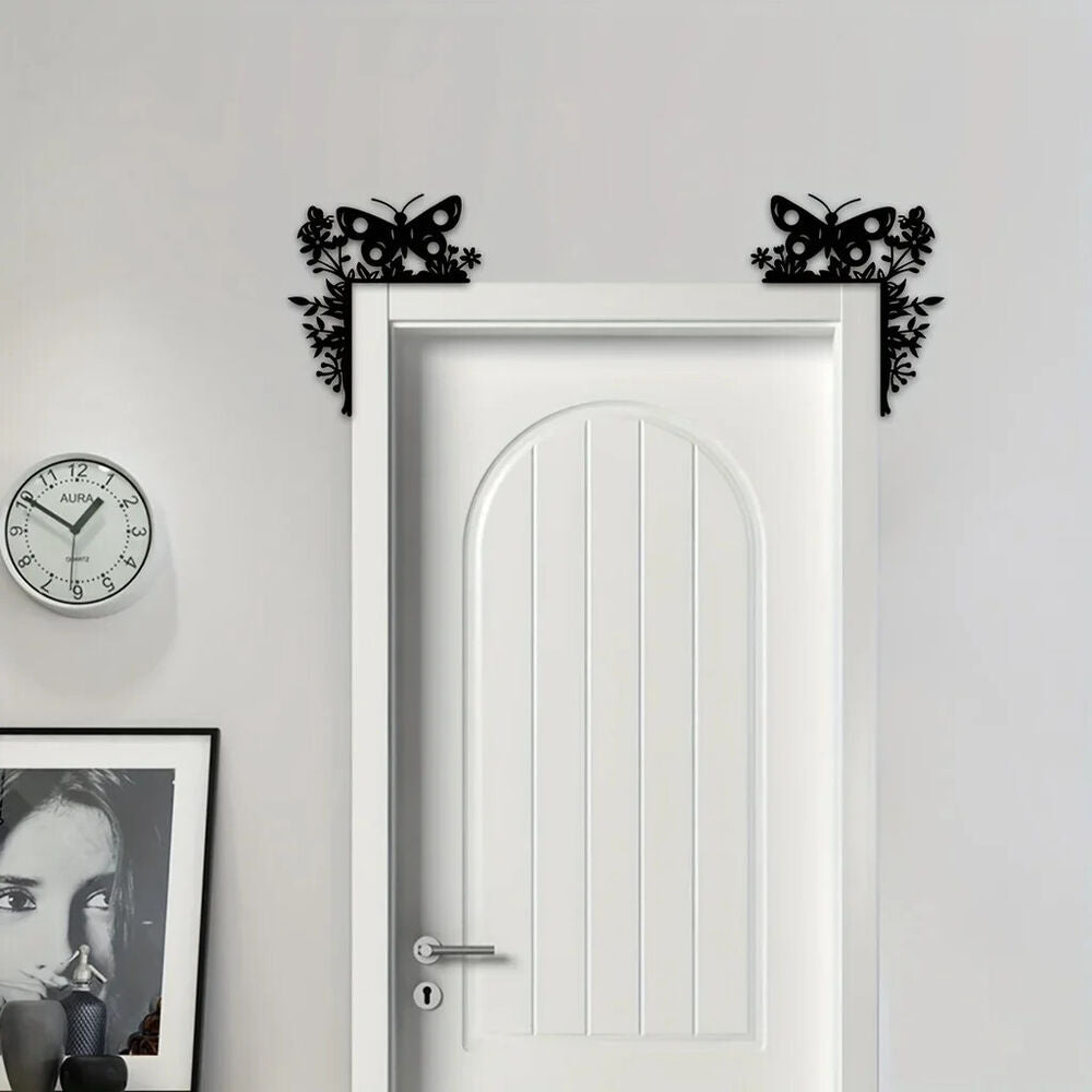 Metal Butterfly Decorative Wall Stickers Door Corner Decorations Door Frame