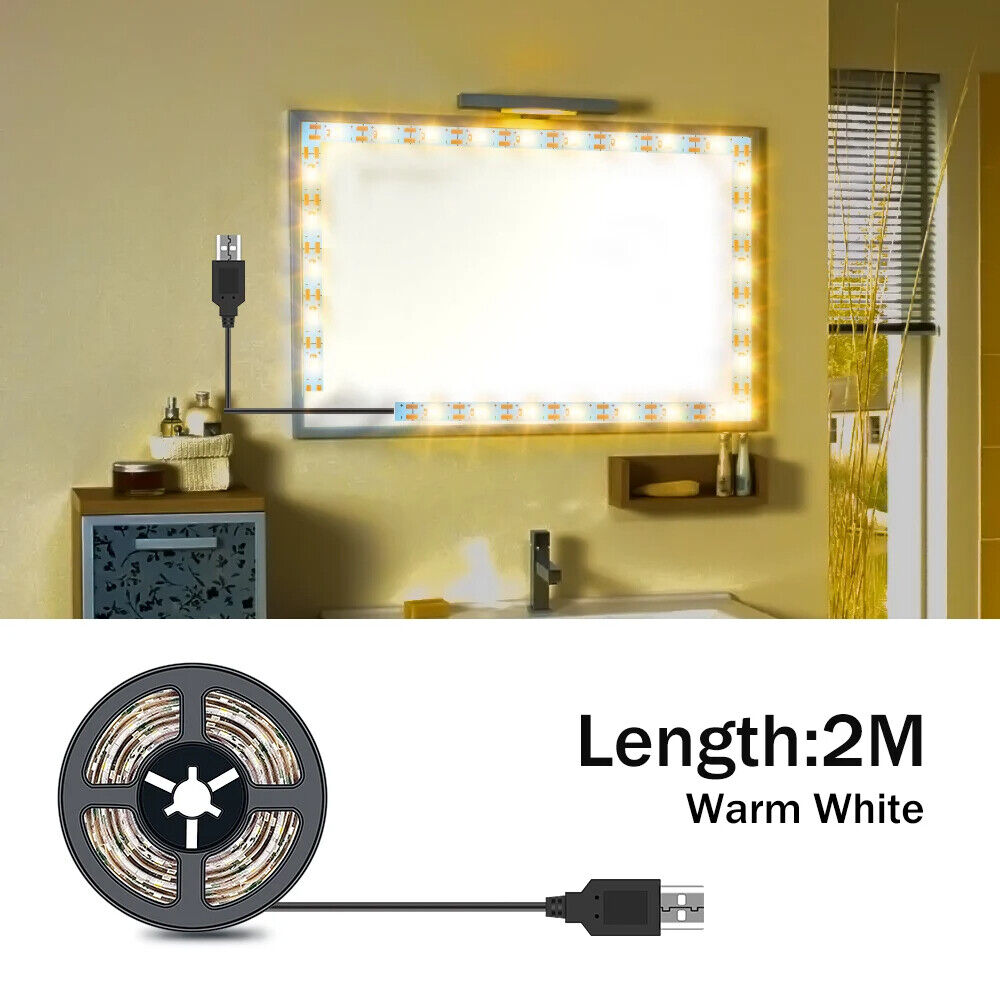 Makeup Mirror Lamps Tape LED Strip Hollywood Vanity Dressing Table Wall Lights