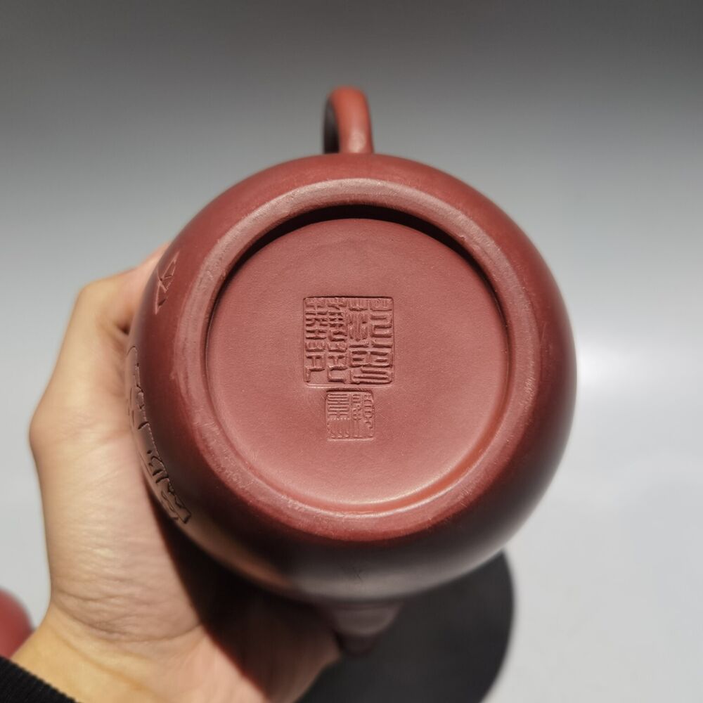 vintage chinese yixing purple clay teapot zisha Collectible Special shape cute
