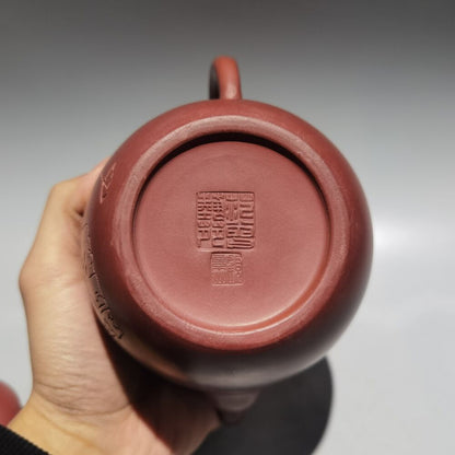 vintage chinese yixing purple clay teapot zisha Collectible Special shape cute