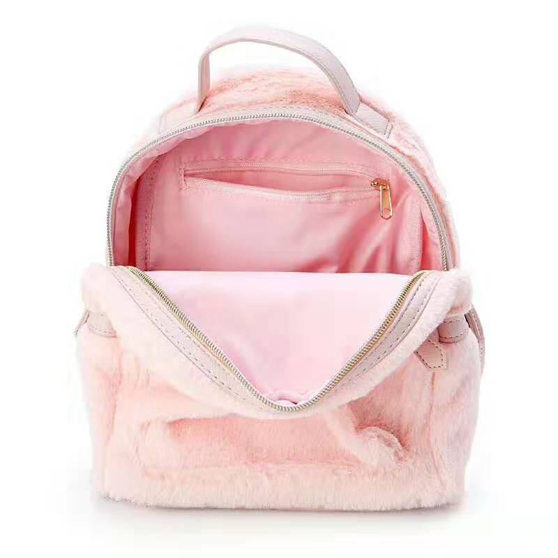 New Cinnamoroll Cute Plush Big Face Ears Back Backpack Plush Headform Backpack
