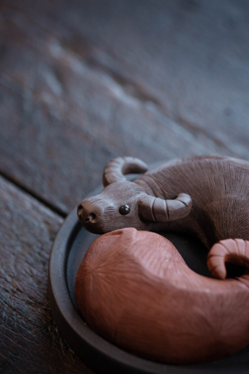 Purple Clay Tea Pets Cattle