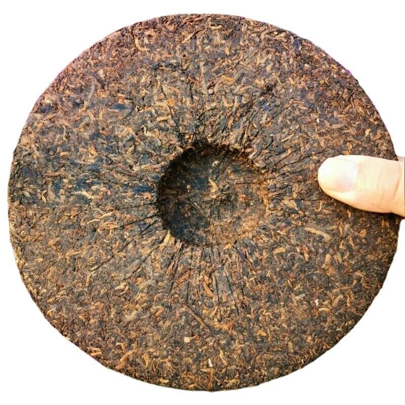 Menghai Brown Mountain Pu'er Ripe Tea 357g Palace Pu'er Tea Cake 云南七子饼茶